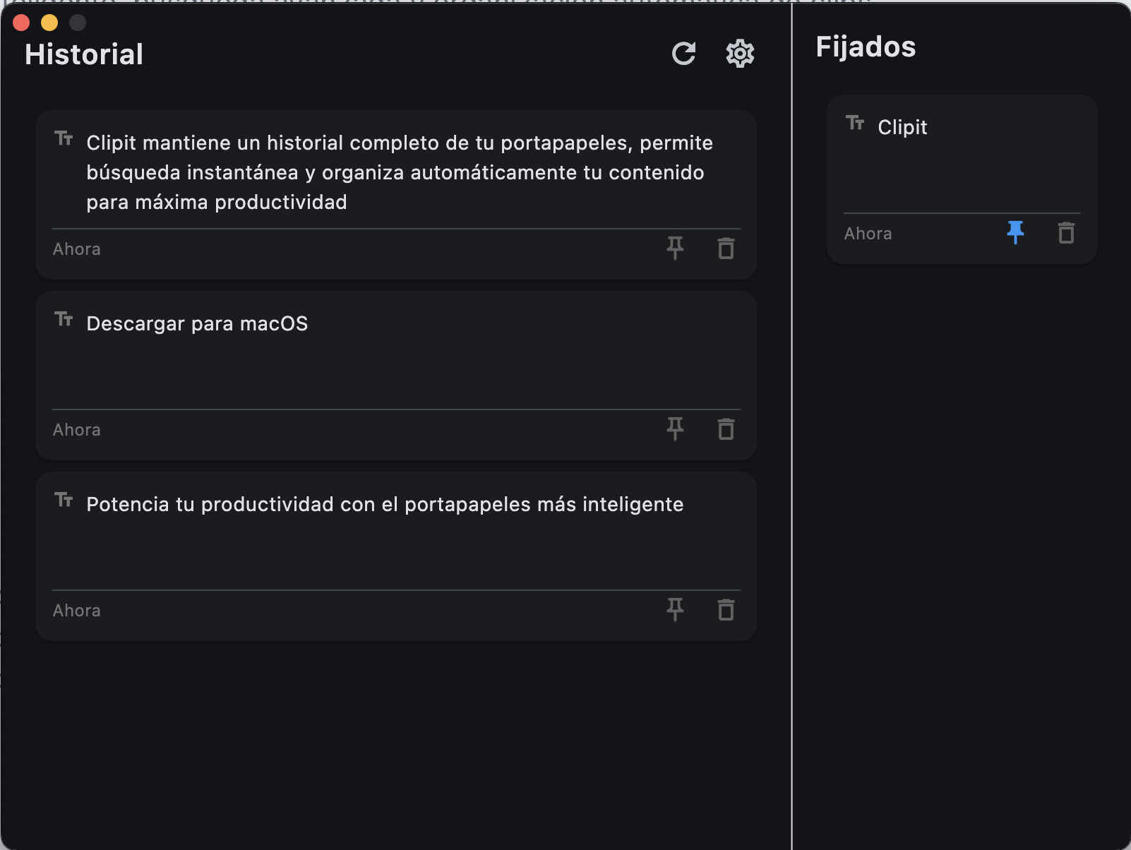 Clipit screenshot 2